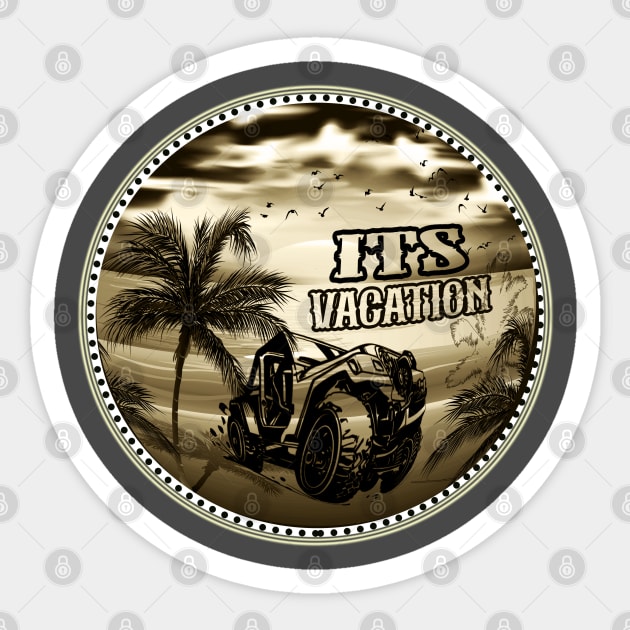 Holiday Outdoor vintage T Shirt Design Sticker by RASCREATION 